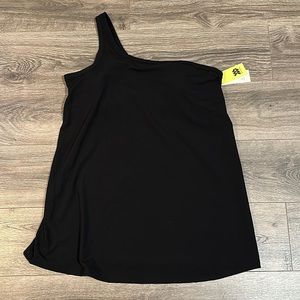 NWT all in motion Black One-Shoulder Athletic Dress, Size XXL